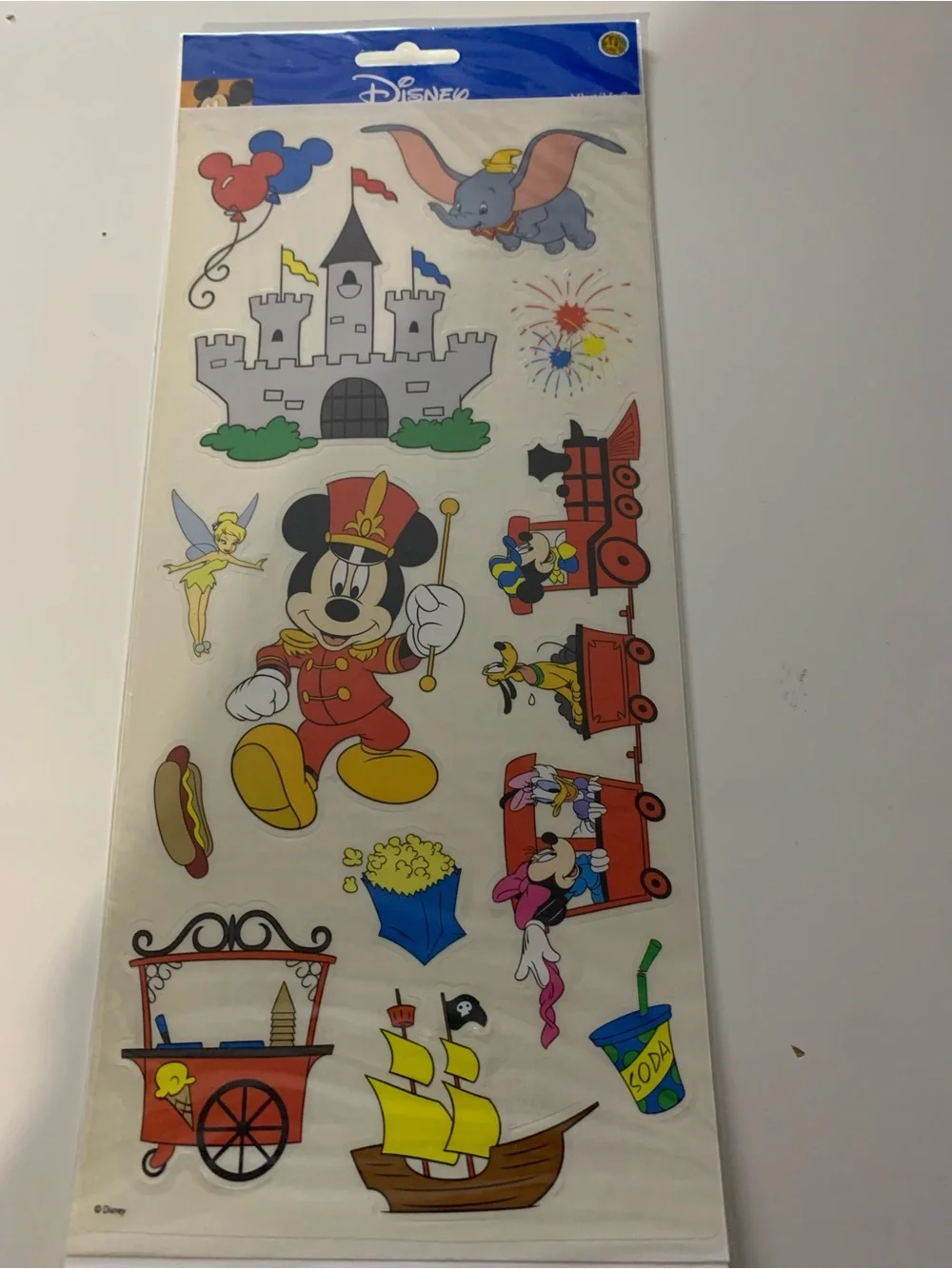 DISNEY SCRAPBOOK LOT 18 pc Paper Stickers NIP